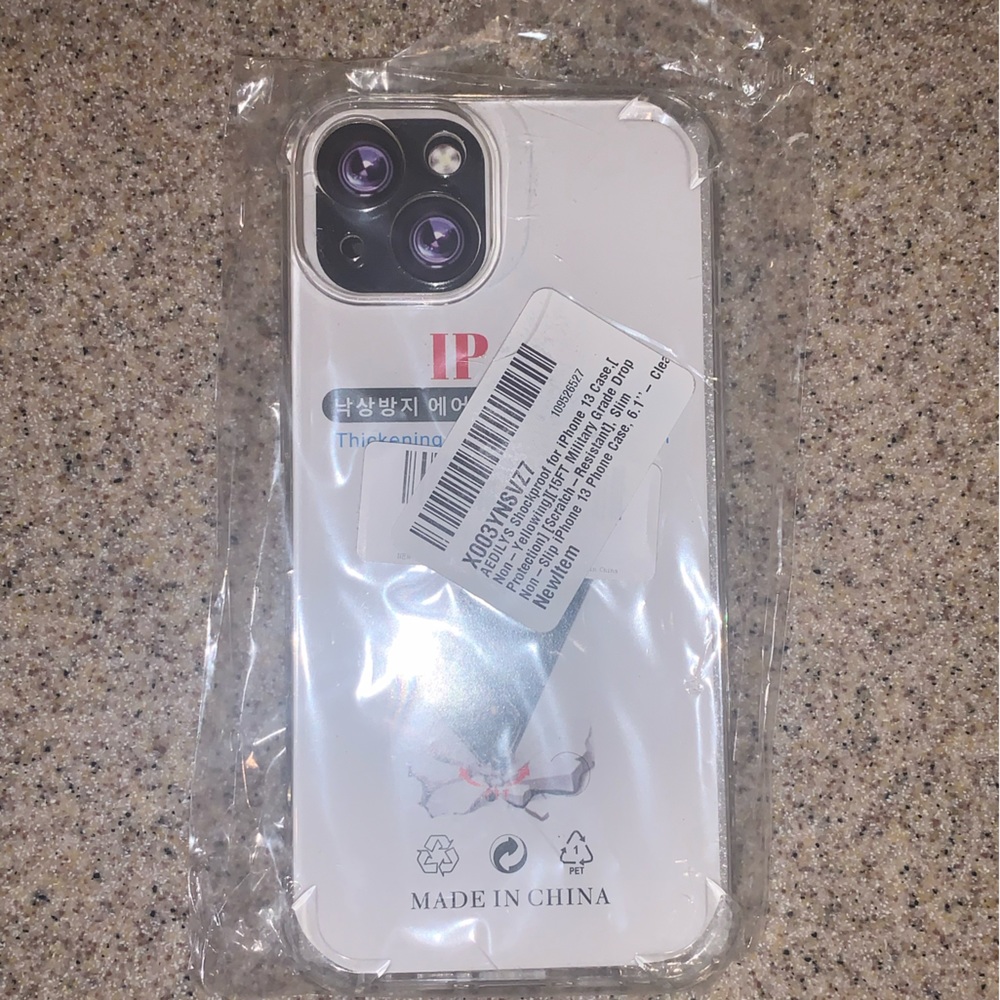 AEDILYS Shockproof Case for iPhone 13 (Clear)